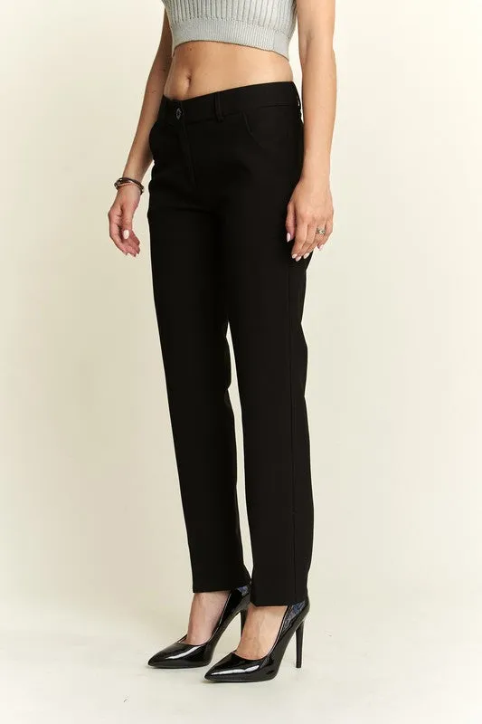Hazel Blues® |  ADORA Zipper Skinny 2 Pockets Pants
