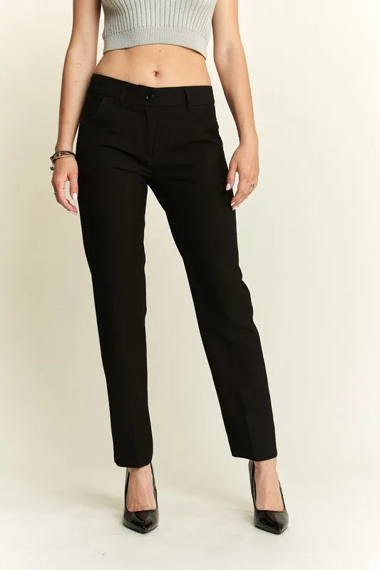 Hazel Blues® |  ADORA Zipper Skinny 2 Pockets Pants