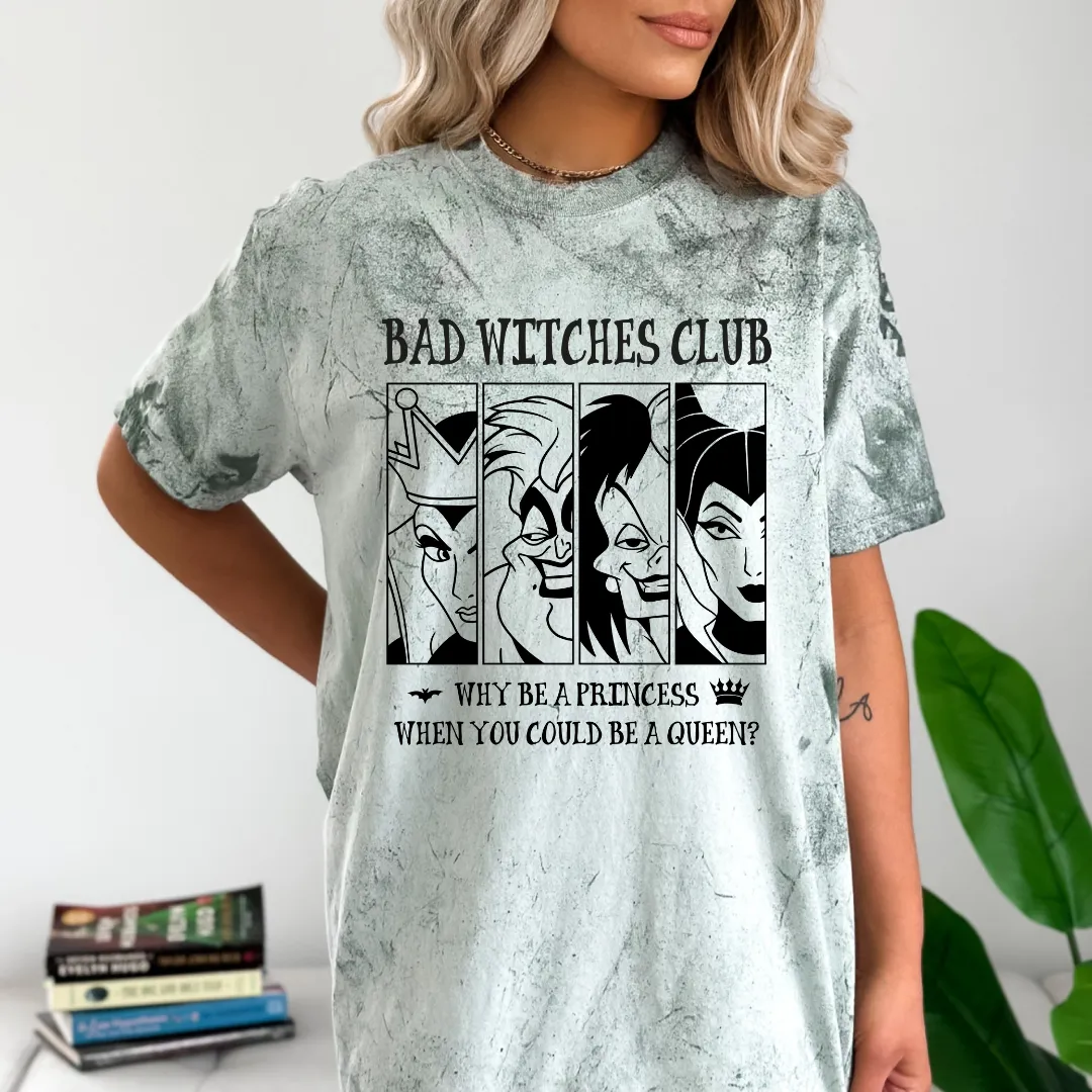Hazel Blues® |  Bad Witches Graphic - Comfort Colors Tie Dye