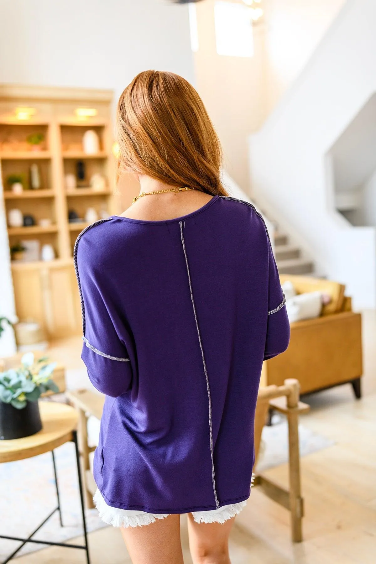 Hazel Blues® | Happiest in Spring Long Sleeve Henley