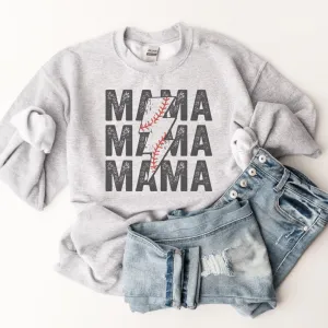 Hazel Blues® |  MAMA Baseball Bolt Graphic Sweatshirt