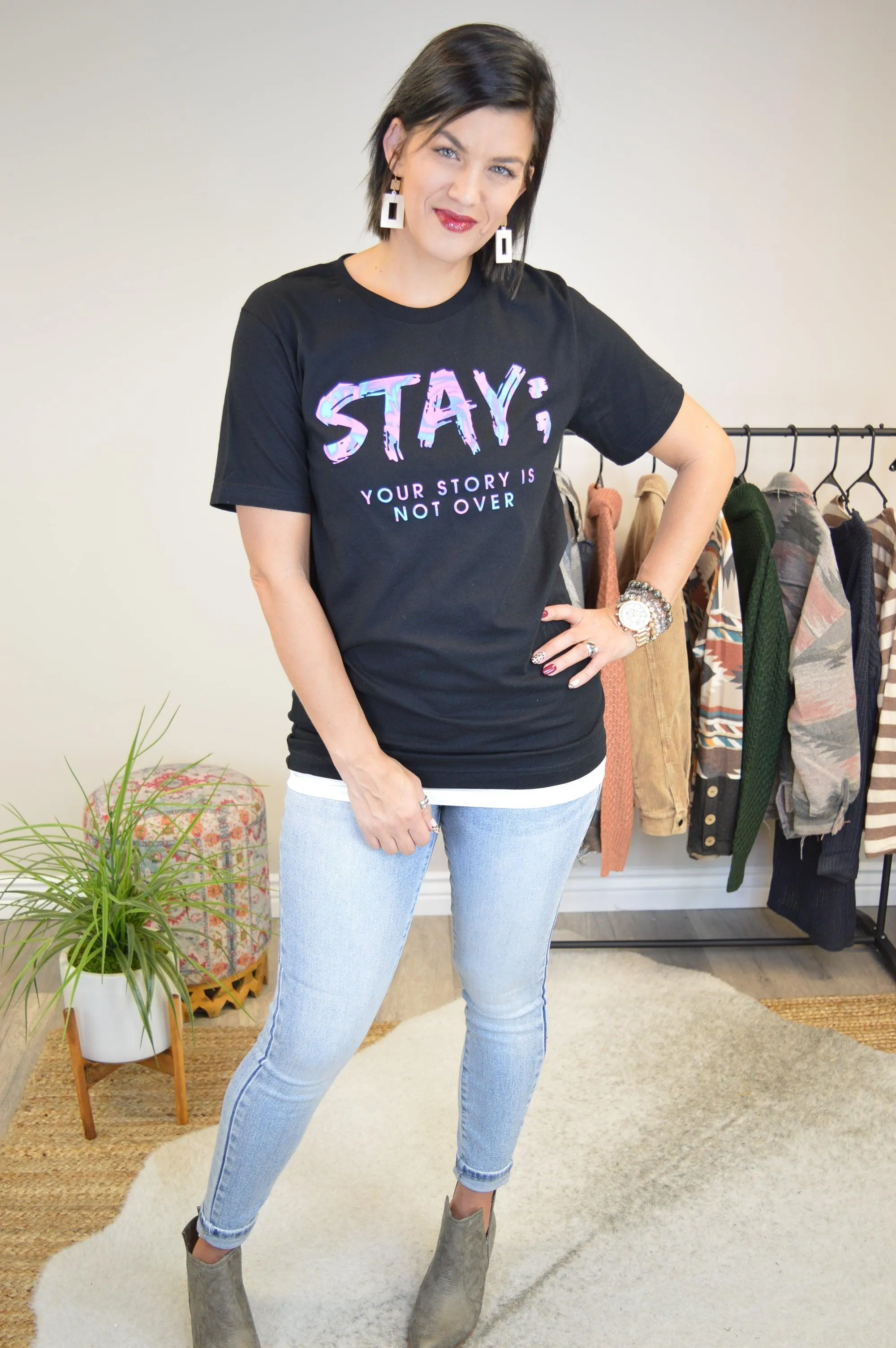 Hazel Blues® | Stay; Your story is not over graphic tee