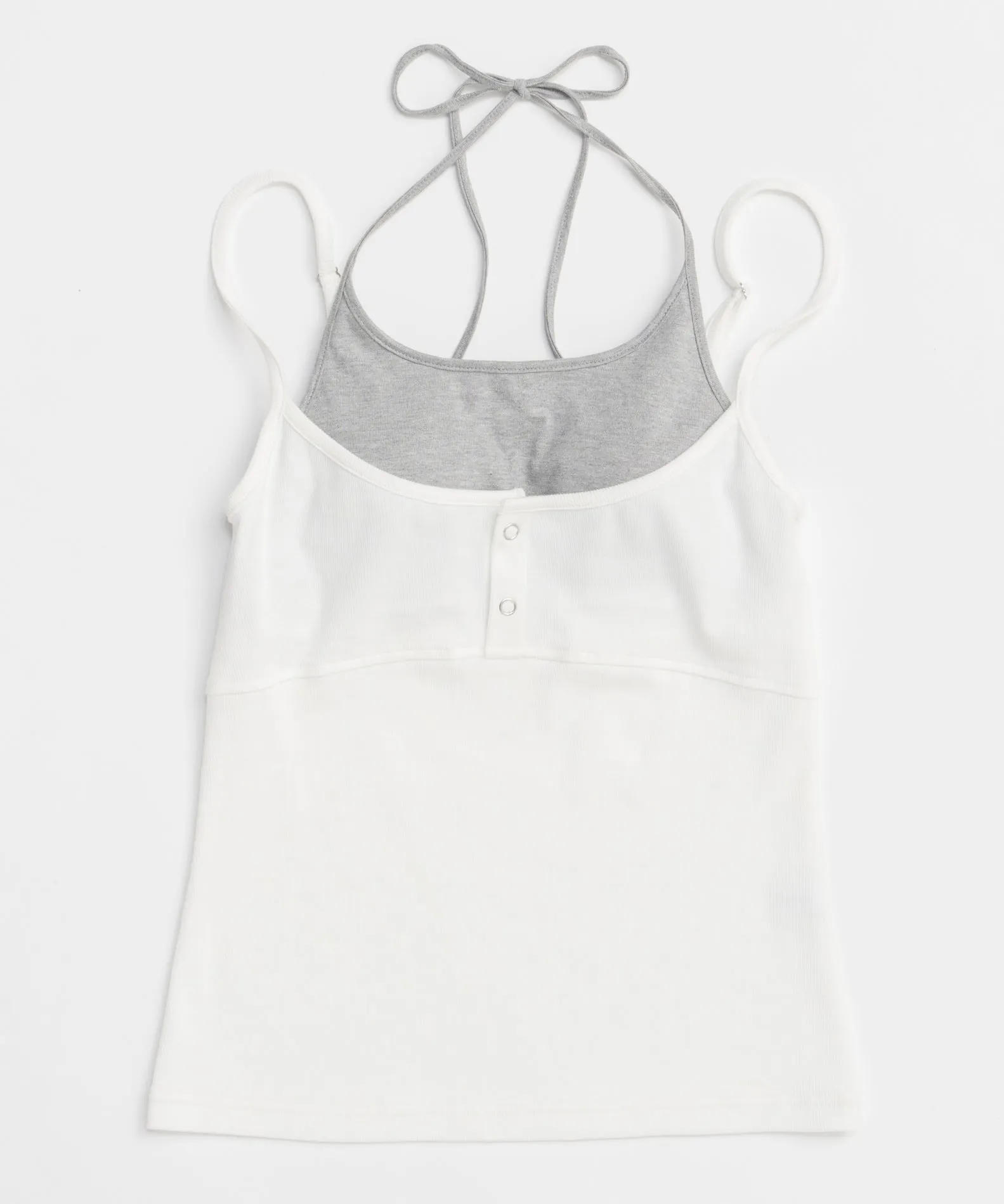 Henley Neck Layered Camisole
