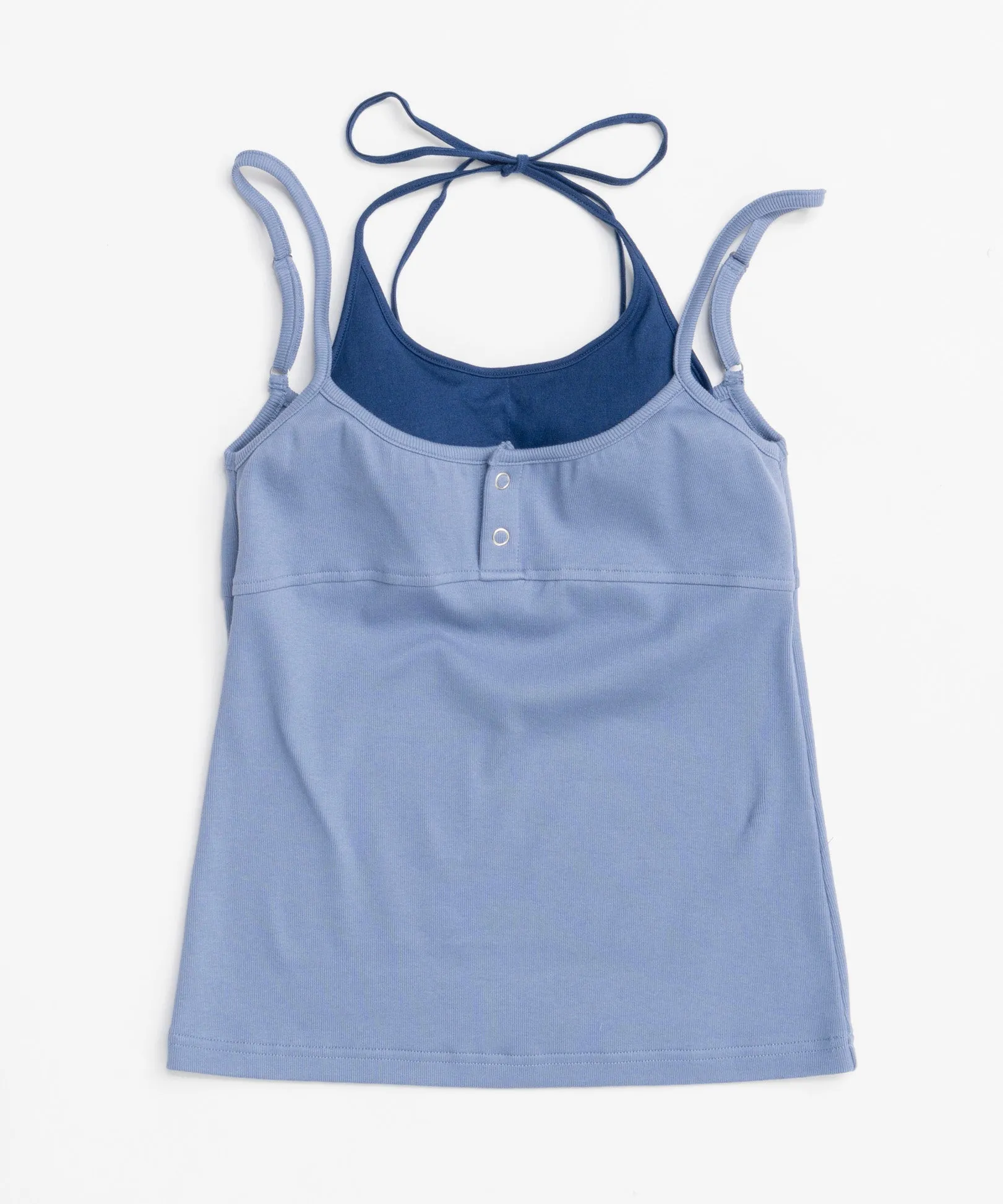 Henley Neck Layered Camisole