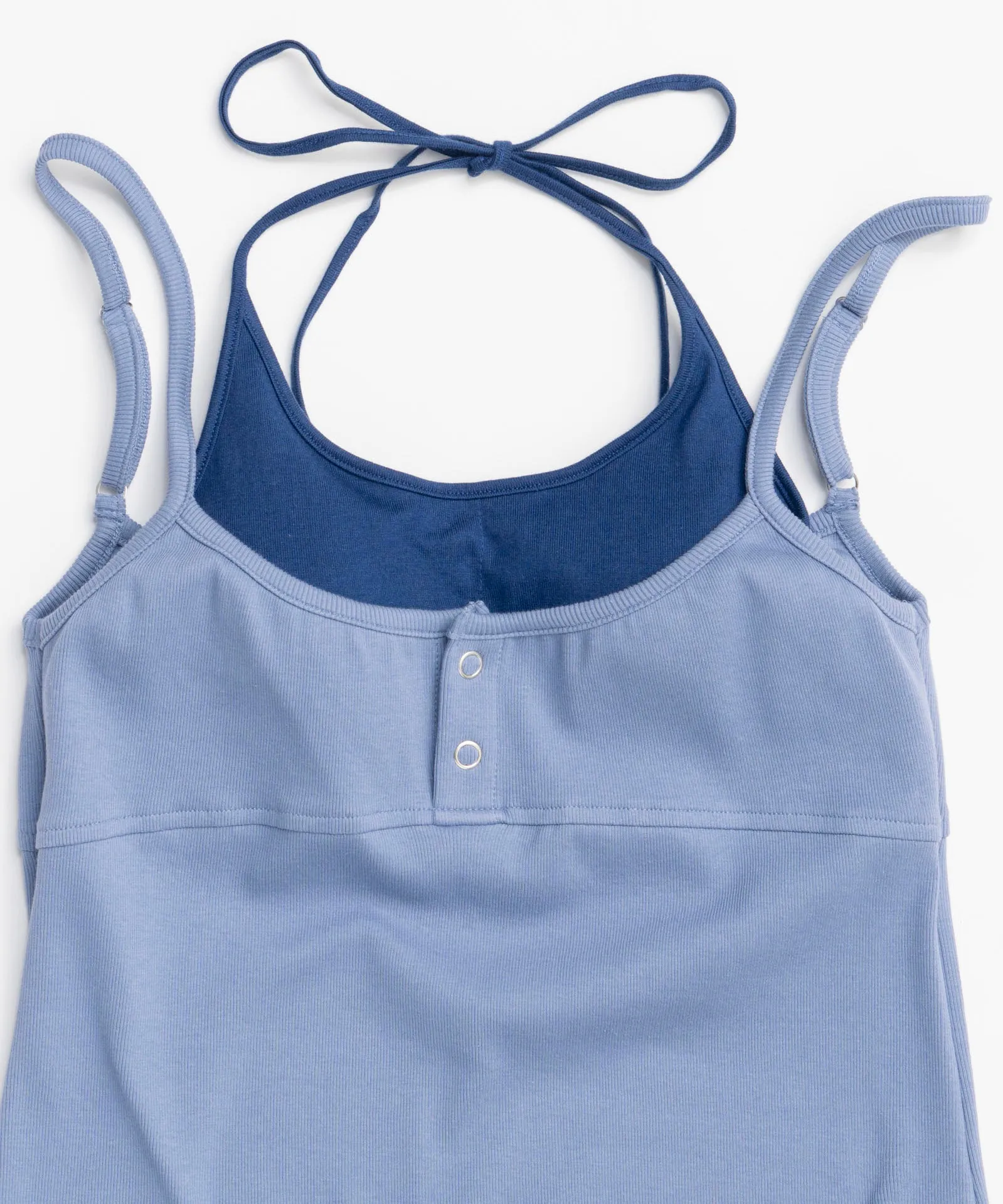 Henley Neck Layered Camisole