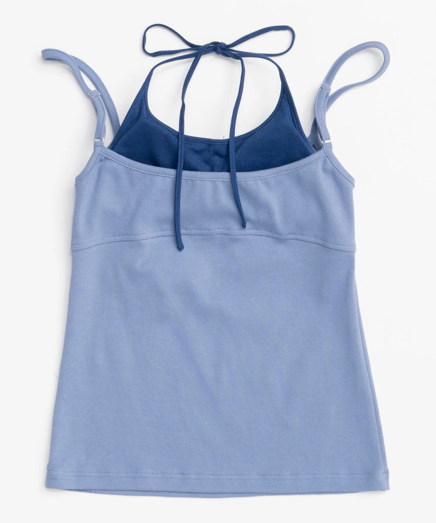Henley Neck Layered Camisole