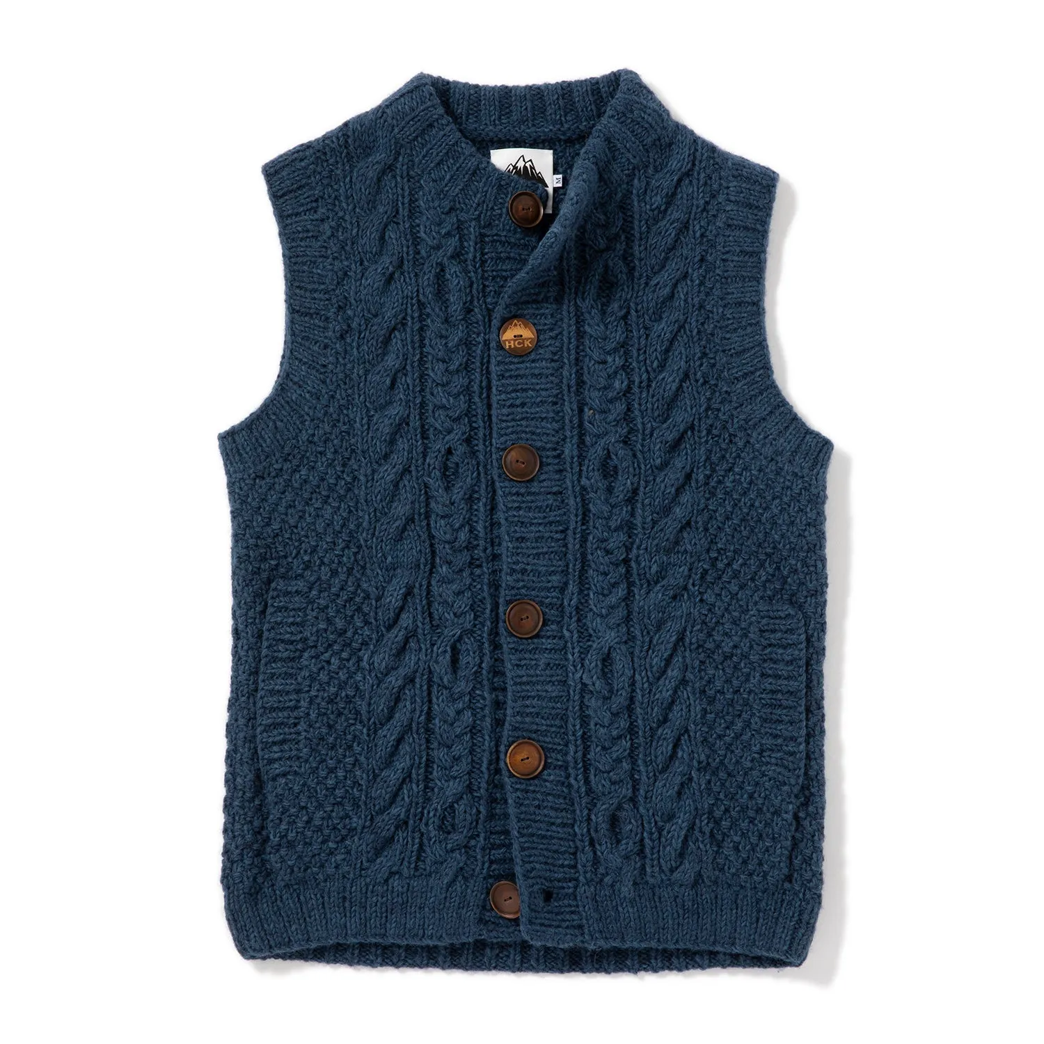 HIMALAYAN CLIMBER'S HAND-KNIT | ヒマラヤン クライマーズ ハンドニット　手編み前開きベスト