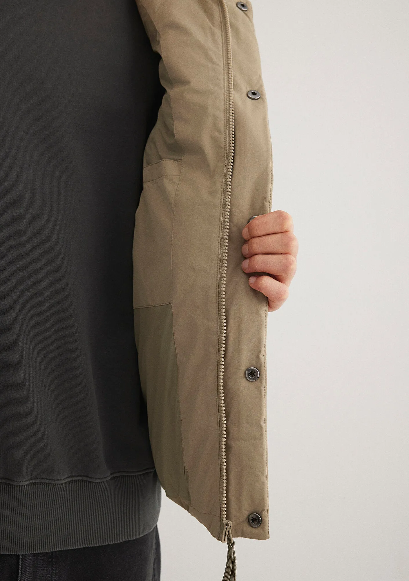 Hooded Brown Puffer Vest