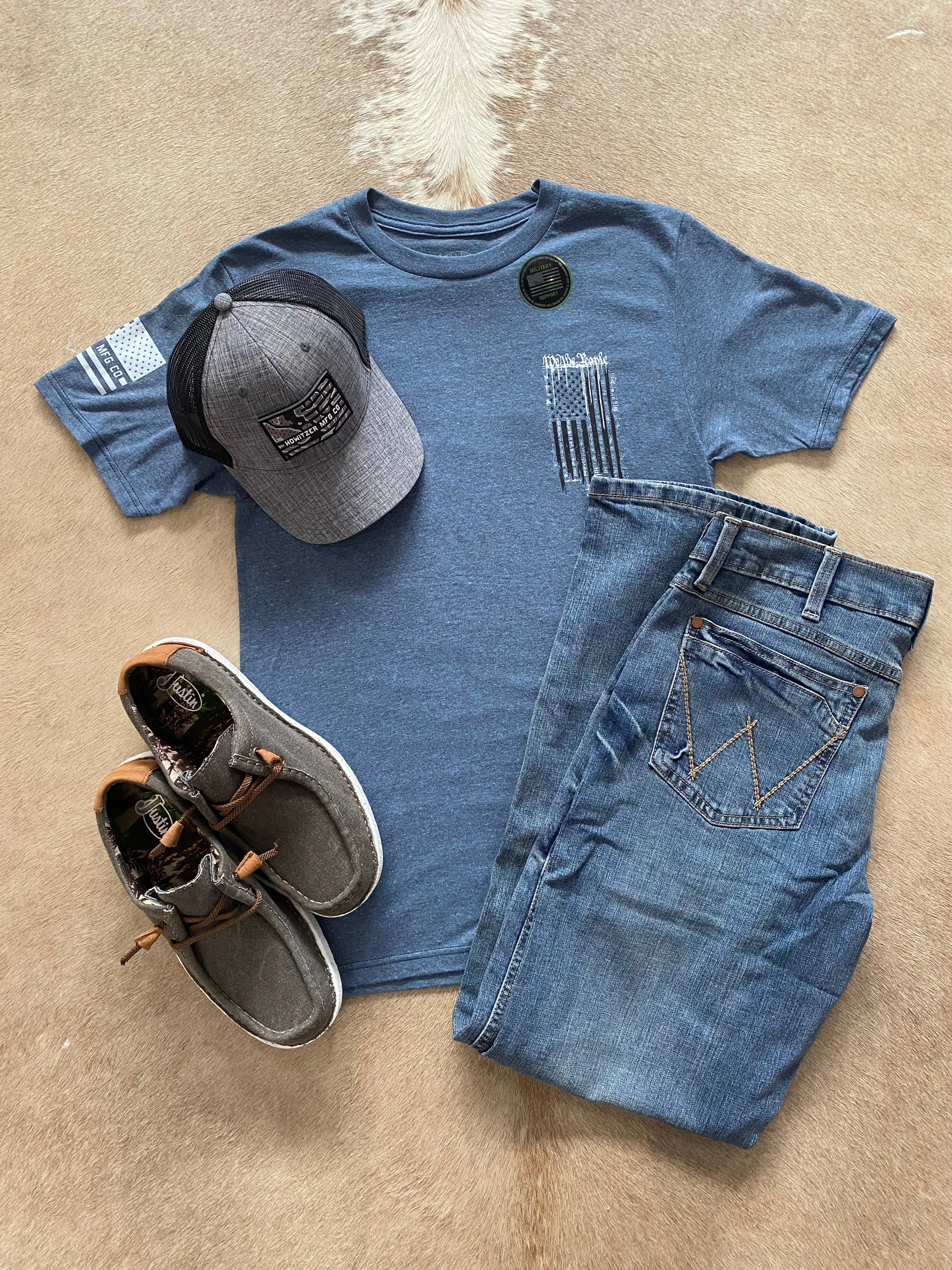 Howitzer "We The People" Slither Indigo Graphic Tee