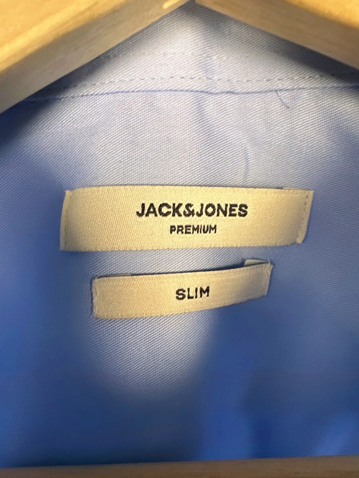 Jack & Jones Blue Slim Fit Windsor Cardiff Shirt UK XXL