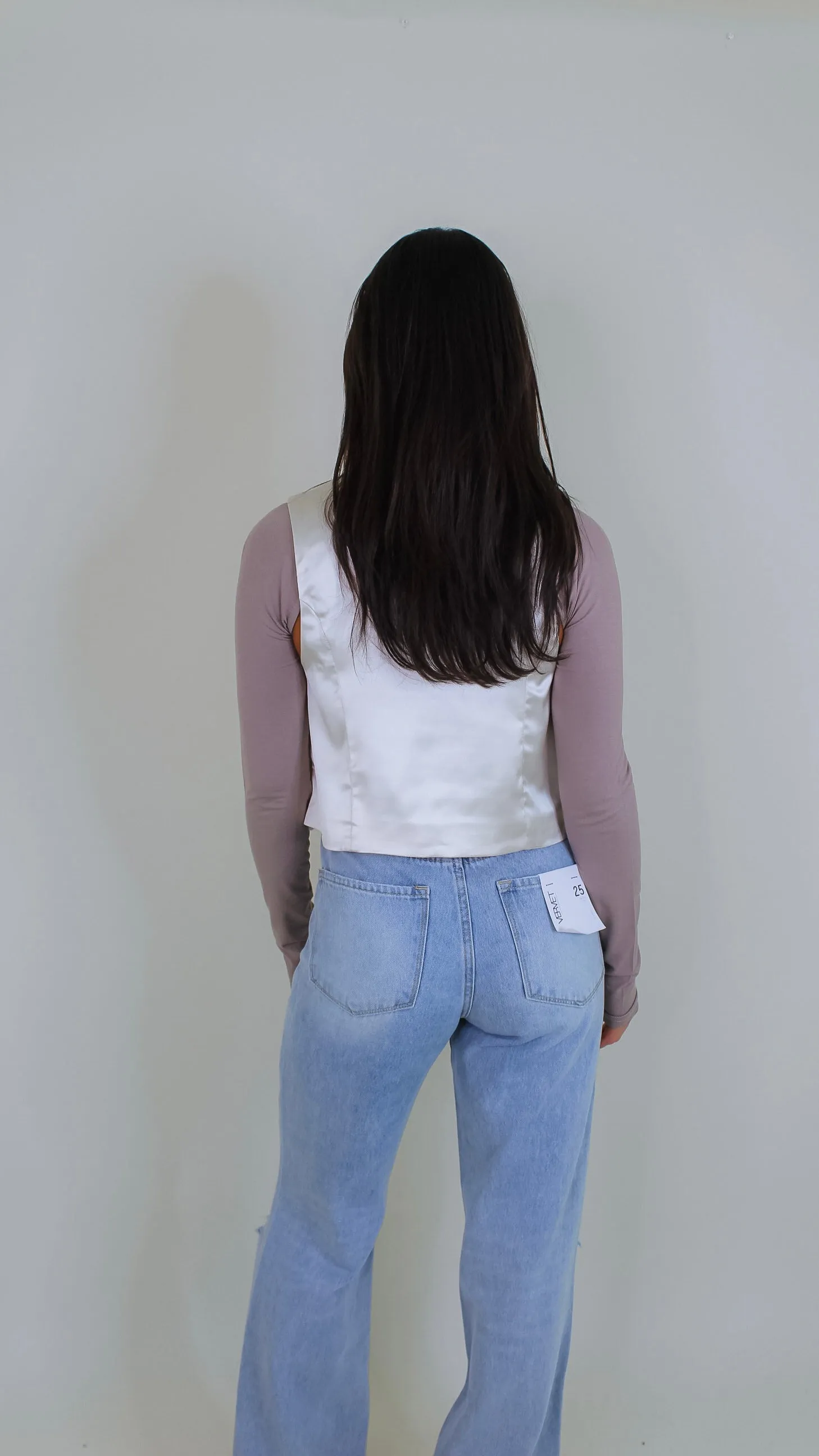 Jaycee Ivory Fur Vest