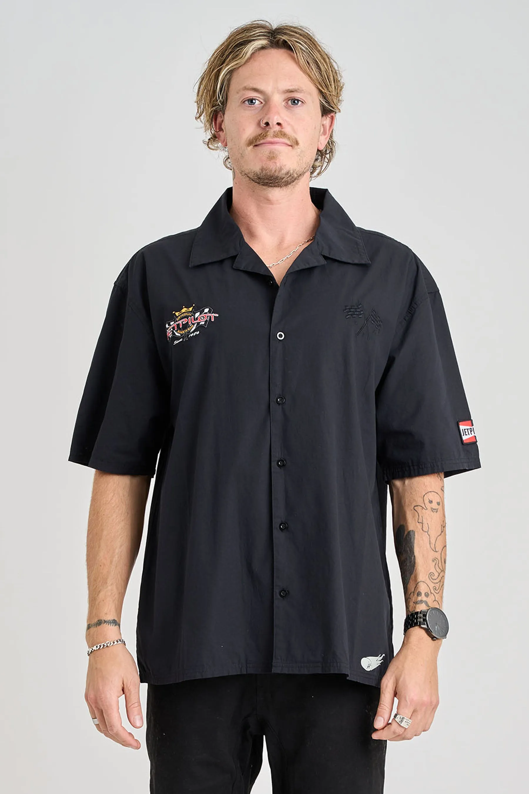 Jetpilot Racing Shirt - Black