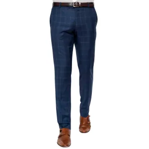 JOE BLACK RAZOR MEN'S BLUE CHECK TROUSER