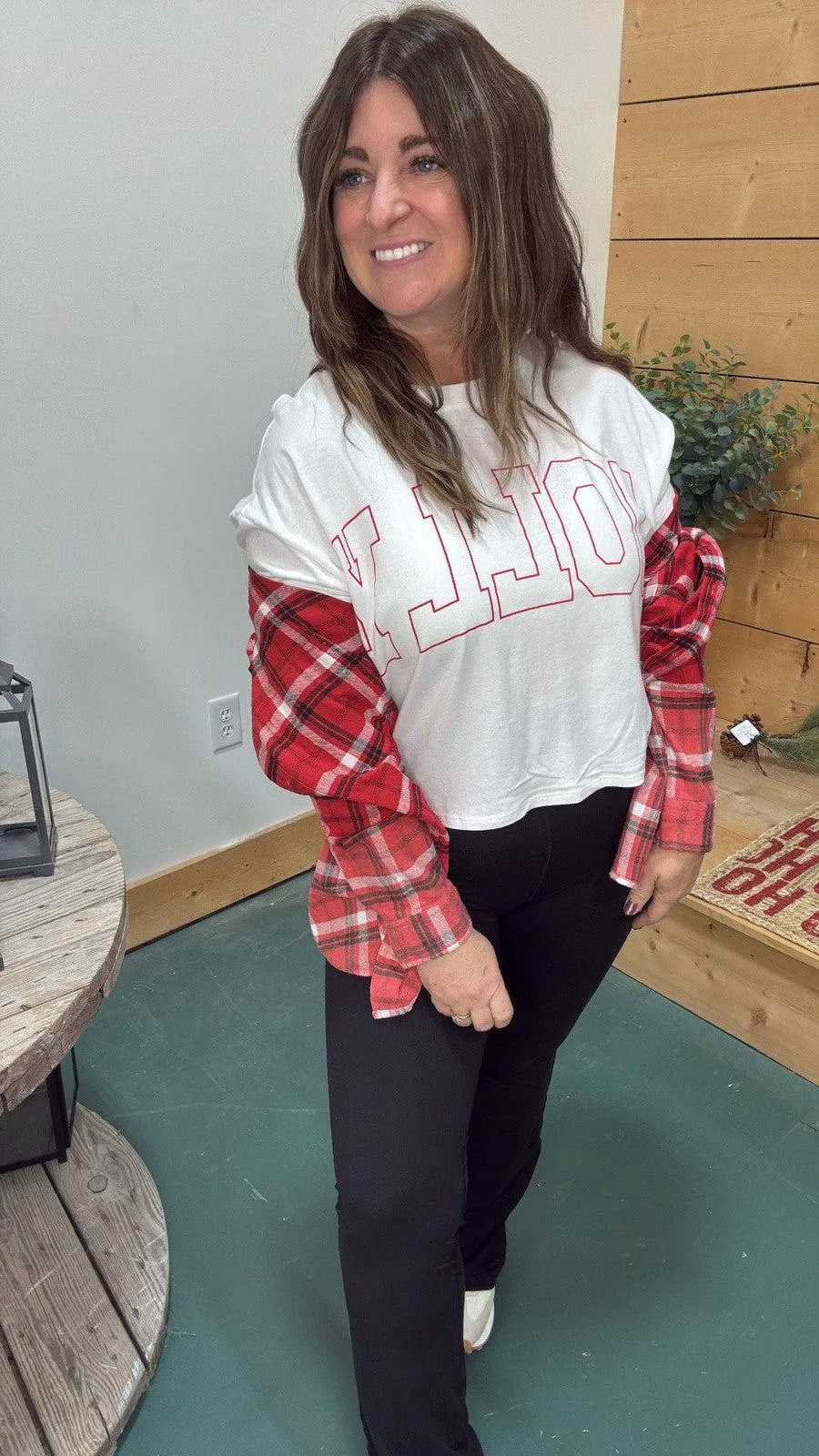 Jolly Holiday Crop Tee