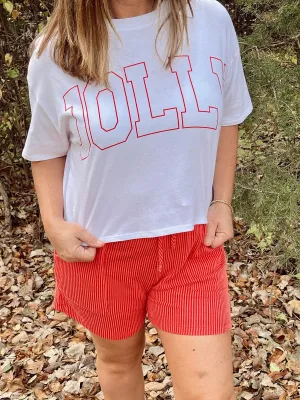 Jolly Holiday Crop Tee