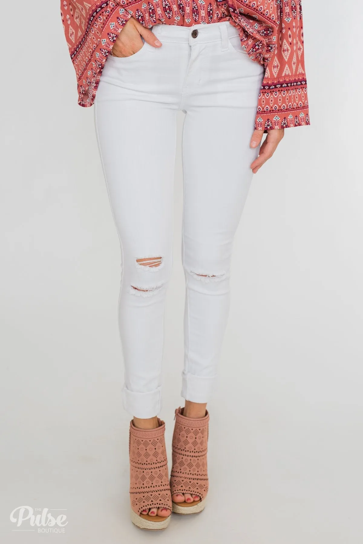 KanCan Greta Jeans- White