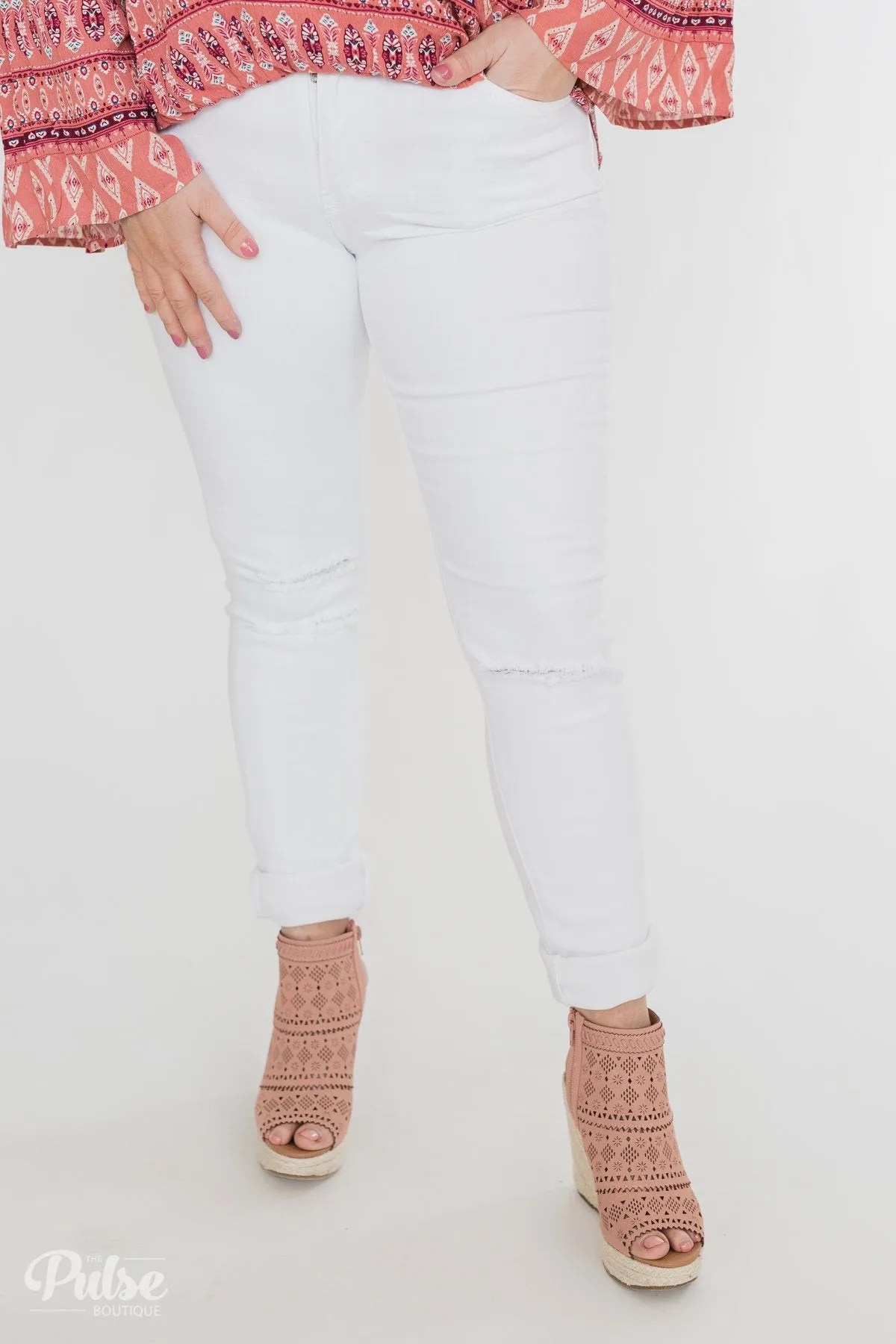 KanCan Greta Jeans- White