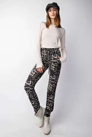 KARA LEOPARD PRINT PANTS*
