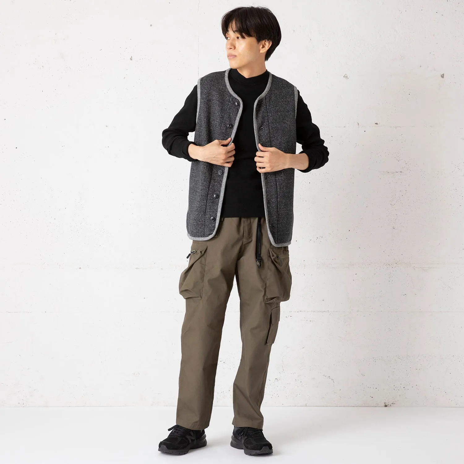 kepani | ケパニ　クルー前開きベスト