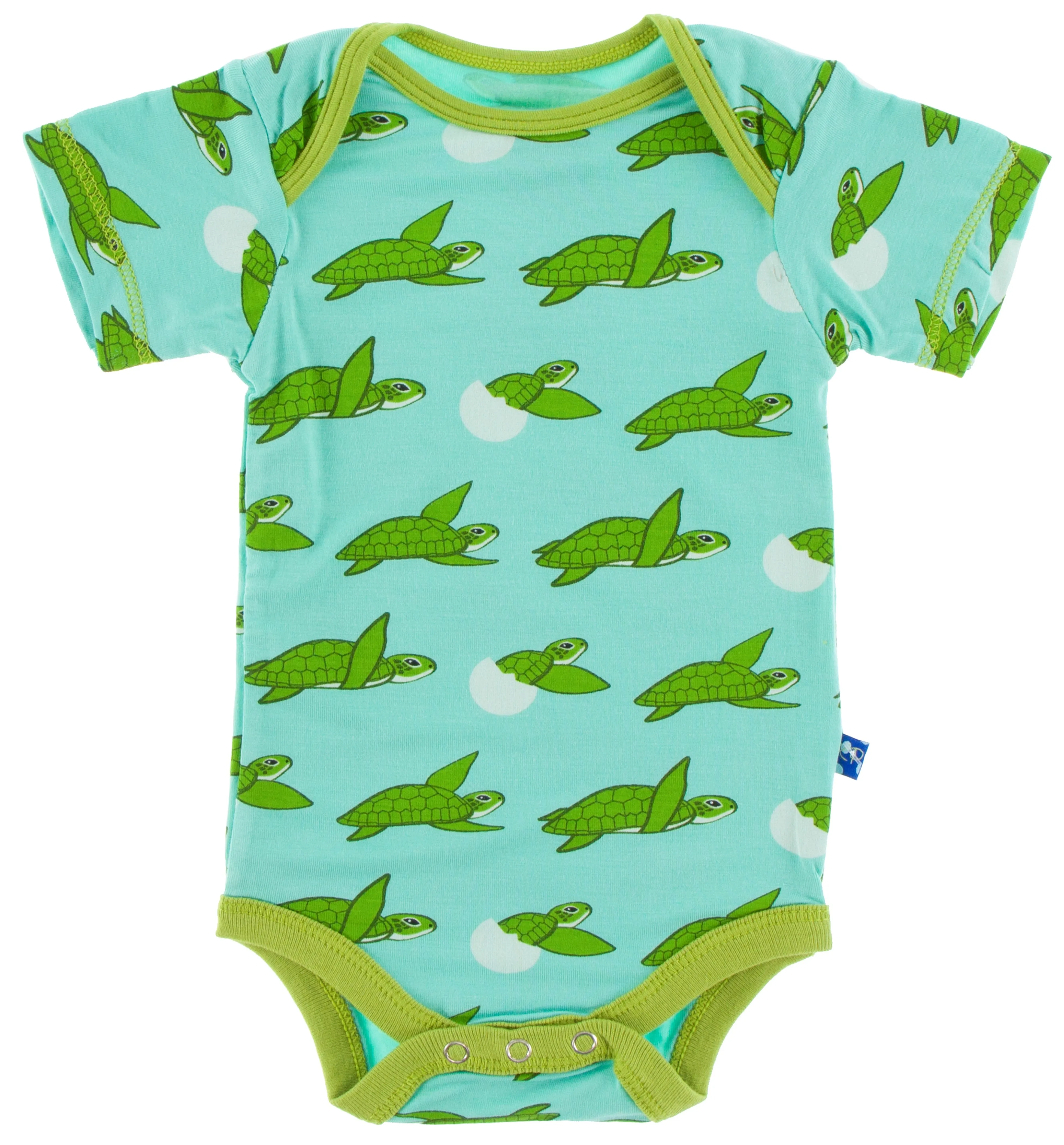 KicKee Pants Glass Sea Turtles Print S/S One Piece