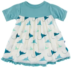 KicKee Pants Natural Manta Ray Classic S/S Swing Dress