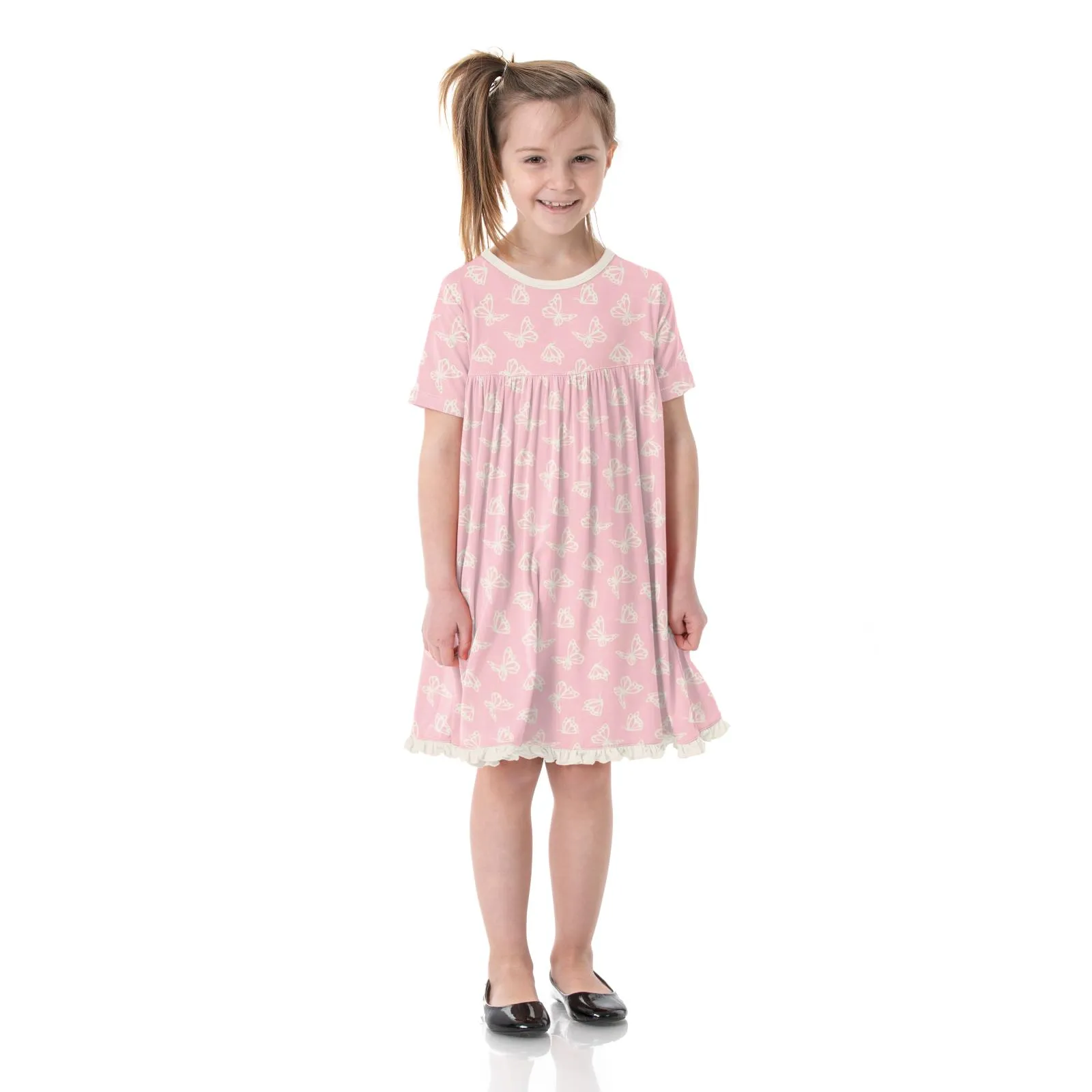 KicKee Pants Print Classic S/S Swing Dress