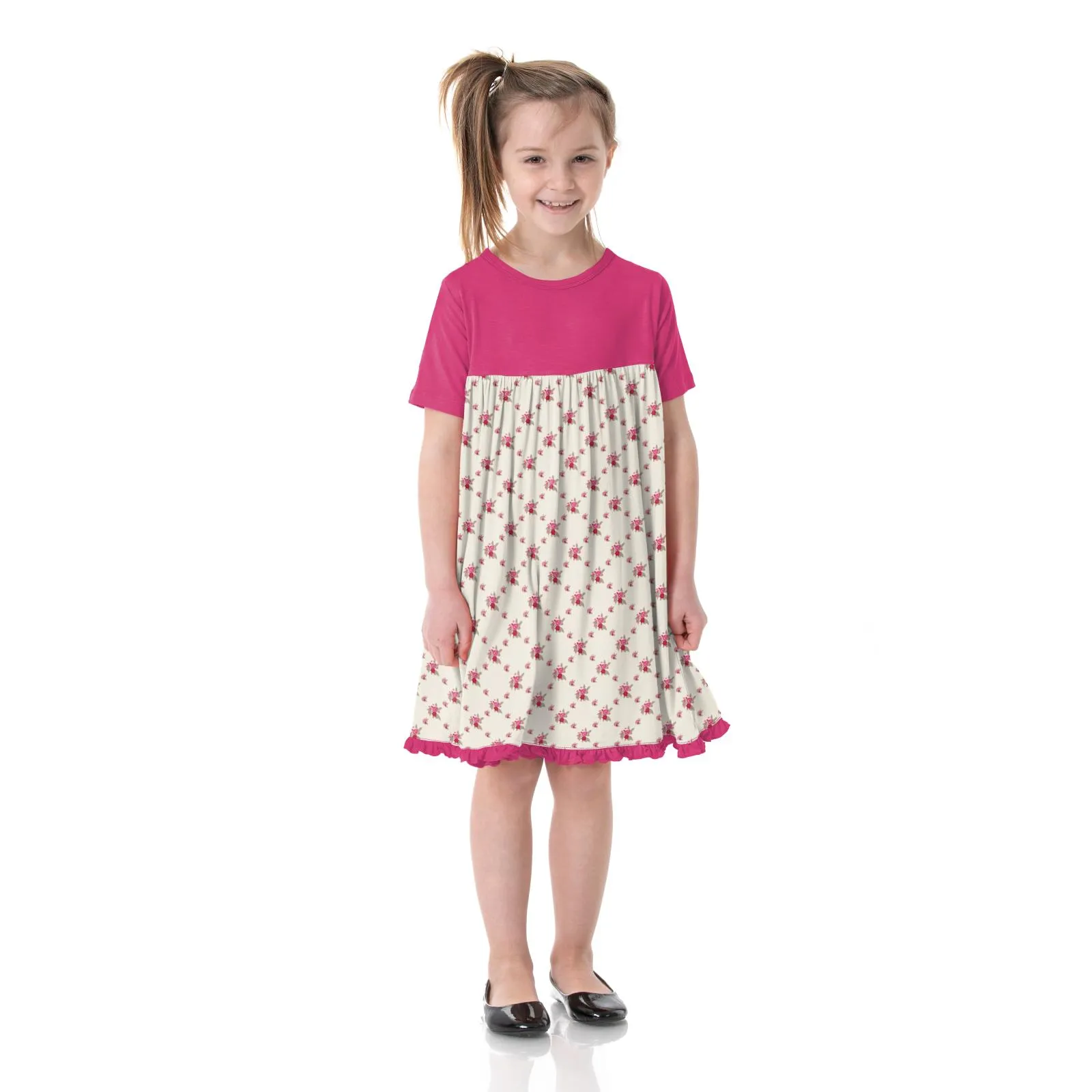 KicKee Pants Print Classic S/S Swing Dress