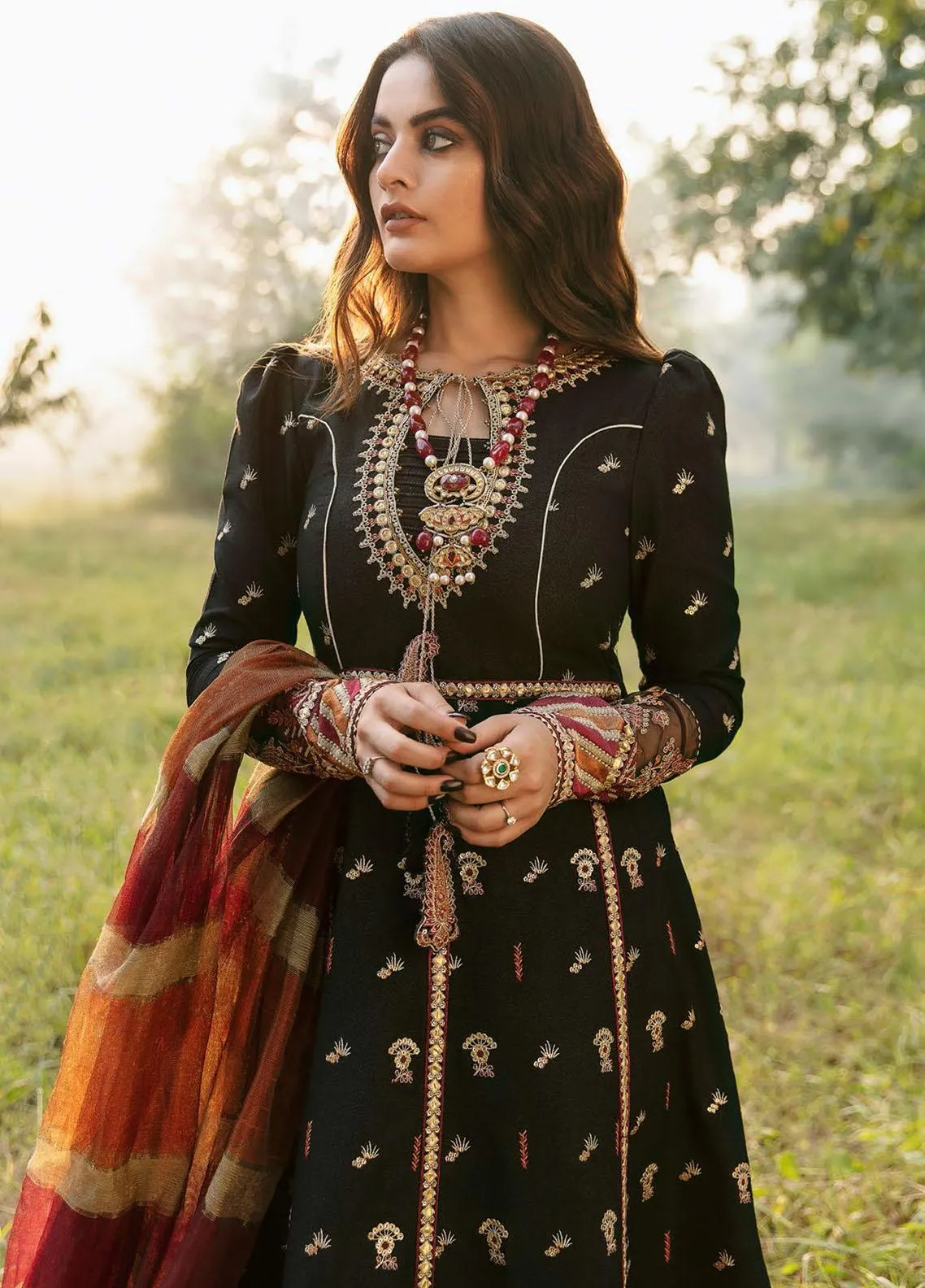 KK-02 | Qalamkar Winter Shawl Collection 2021 | Unstitched Embroidered Suits