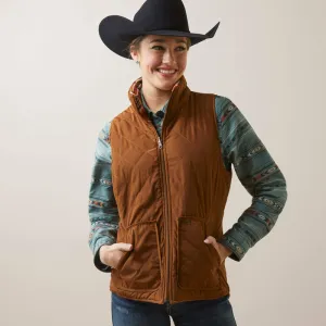 Ladies Ariat Dilon Chimayo Chestnut Horse Vest - 10046059 - FINAL SALE