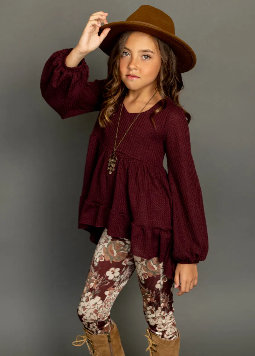 Laila Henley Top in Plum