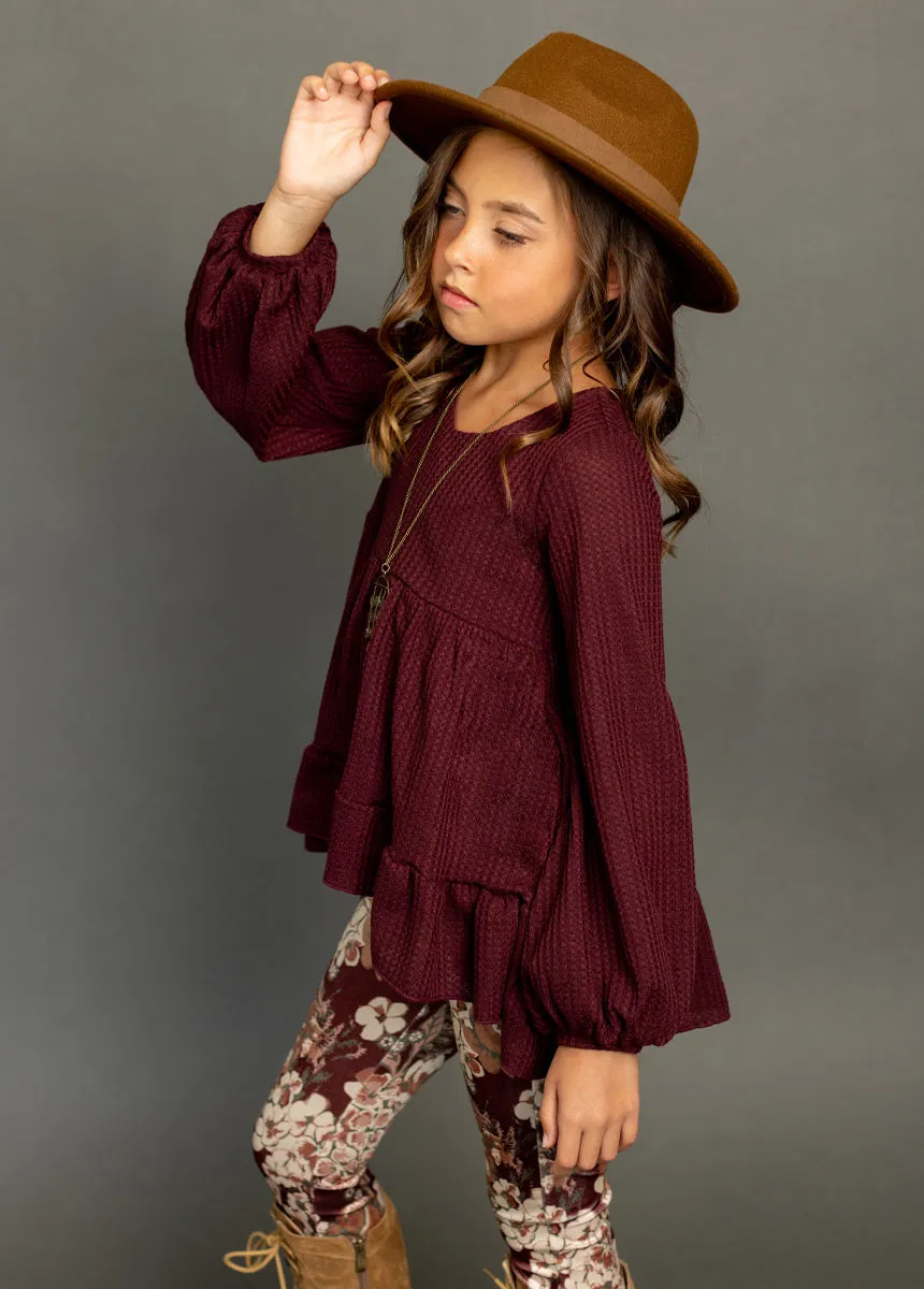 Laila Henley Top in Plum