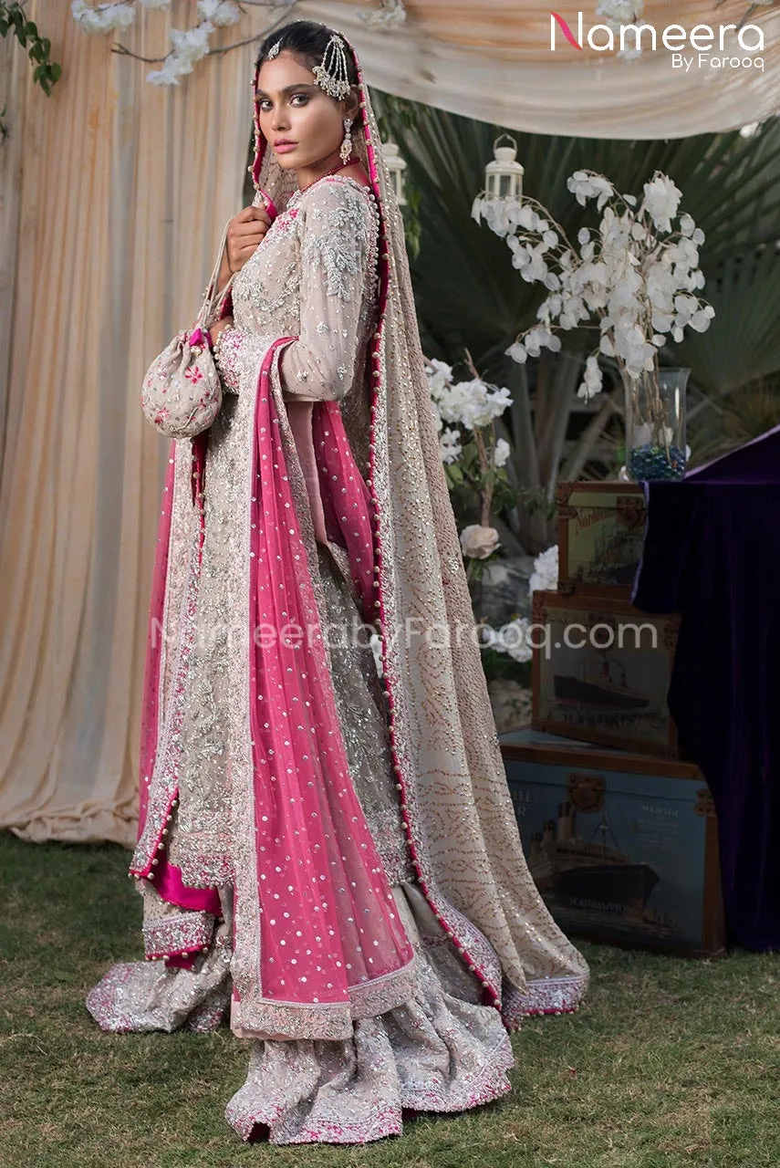 Latest Pakistani Banarsi Gharara Design Dress #BS176