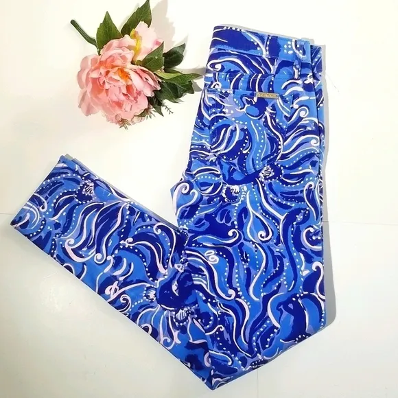 LILLY PULITZER South Ocean Skinny Crop Jeans Pants