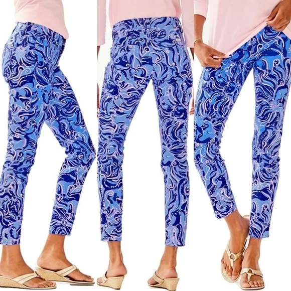 LILLY PULITZER South Ocean Skinny Crop Jeans Pants