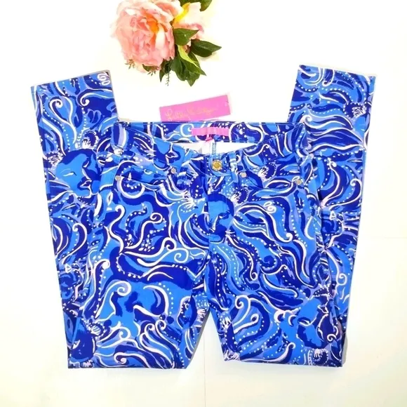 LILLY PULITZER South Ocean Skinny Crop Jeans Pants