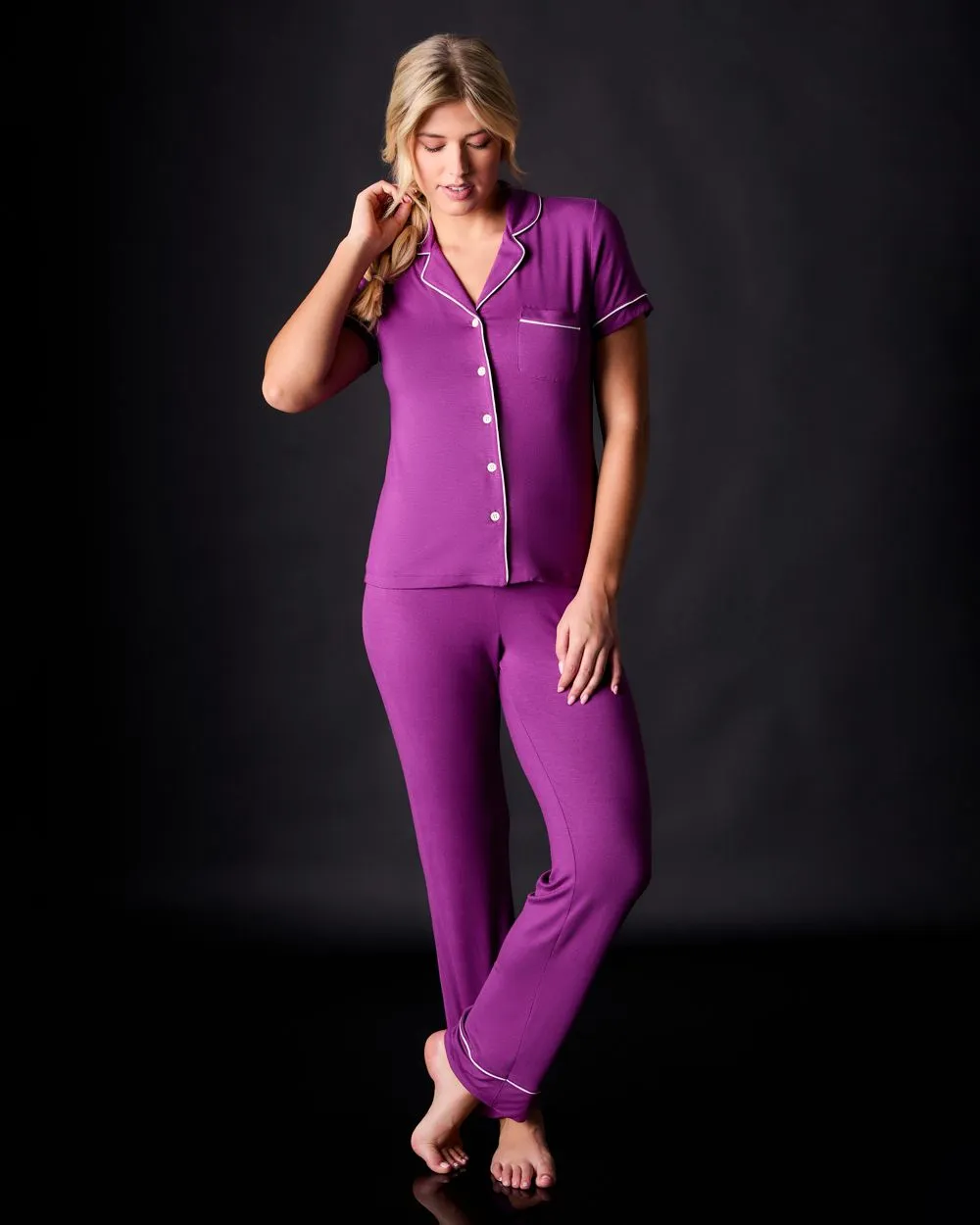 Lilly Short Sleeve & Pant Pajama Set