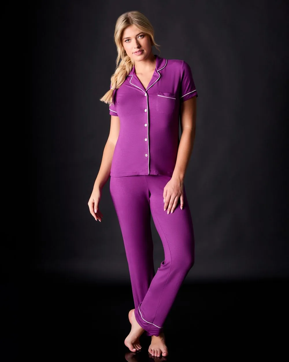 Lilly Short Sleeve & Pant Pajama Set