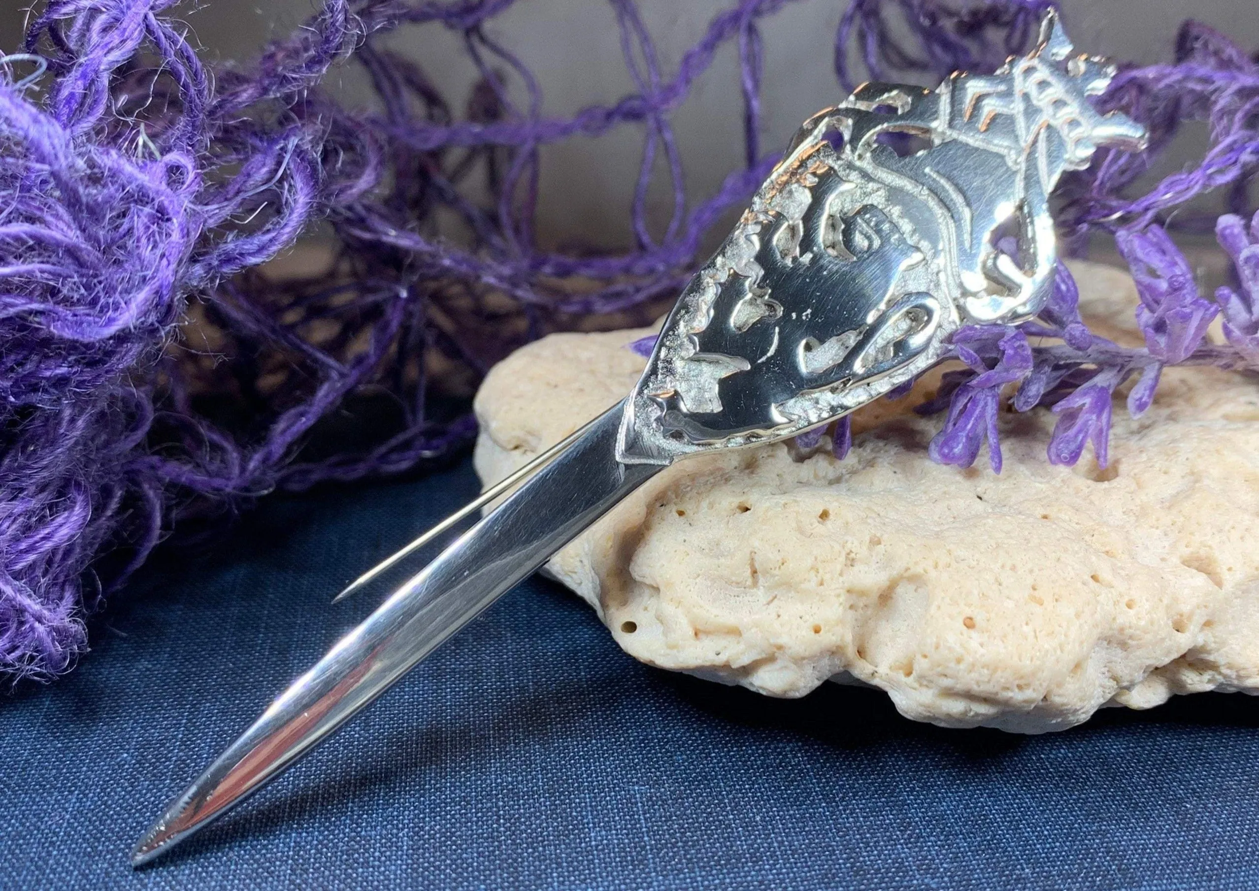Lion Sword Kilt Pin