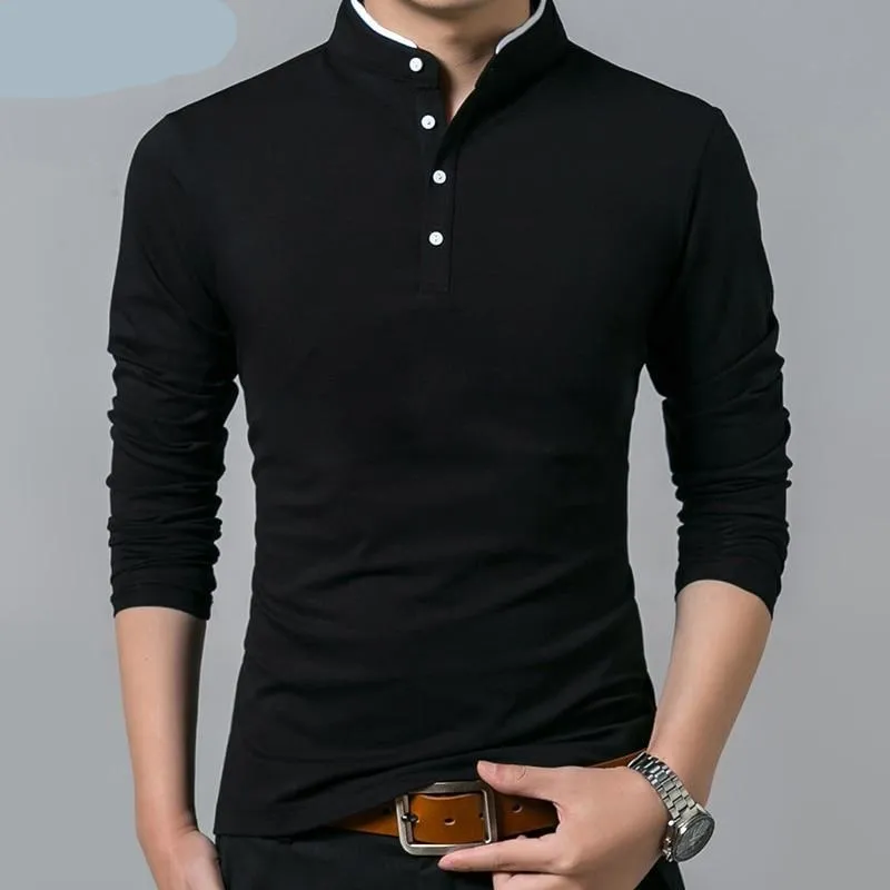 Liseaven  Cotton  Full Sleeve Solid Color T-shirts for men