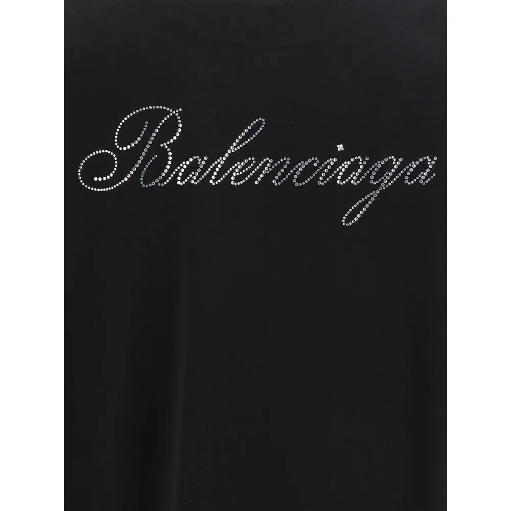 Logo rhinestones T-shirt
