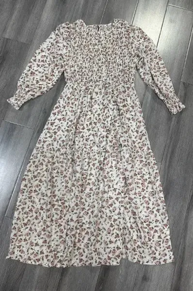 Long Sleeve Floral DRESS- MULTICOLOR