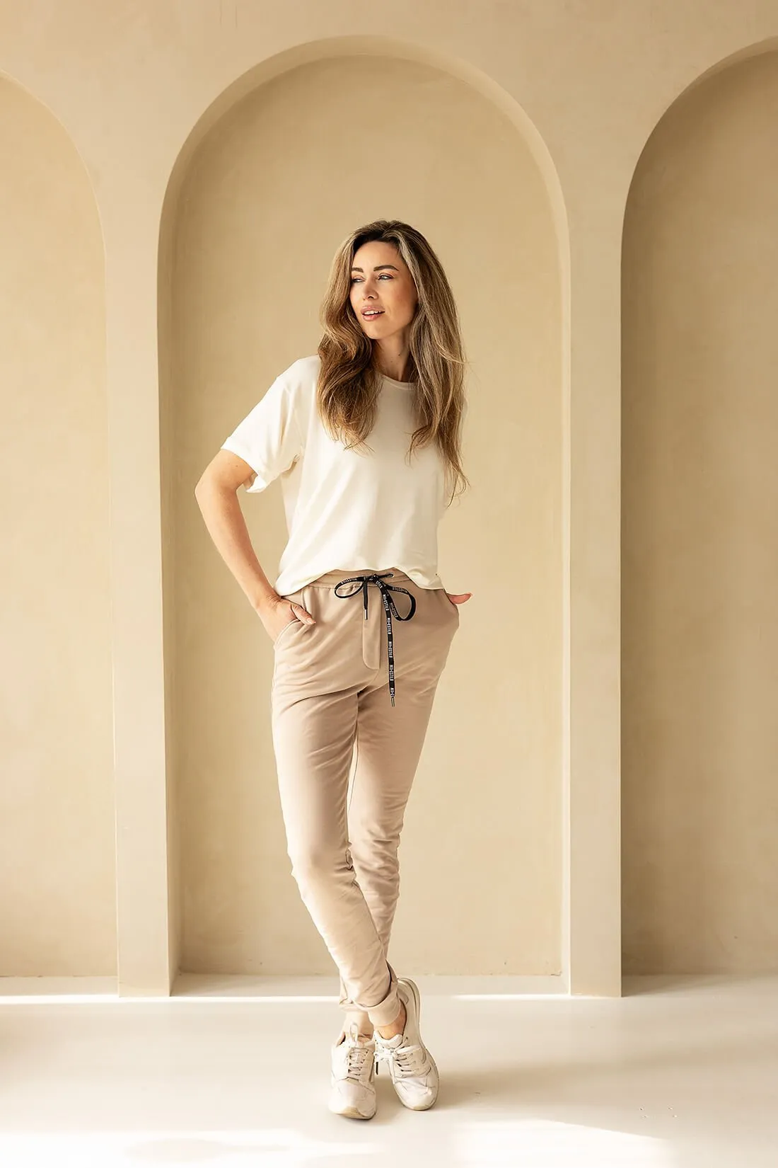 Loungewear: Spring Sweatpants SAND CLEARANCE SALE