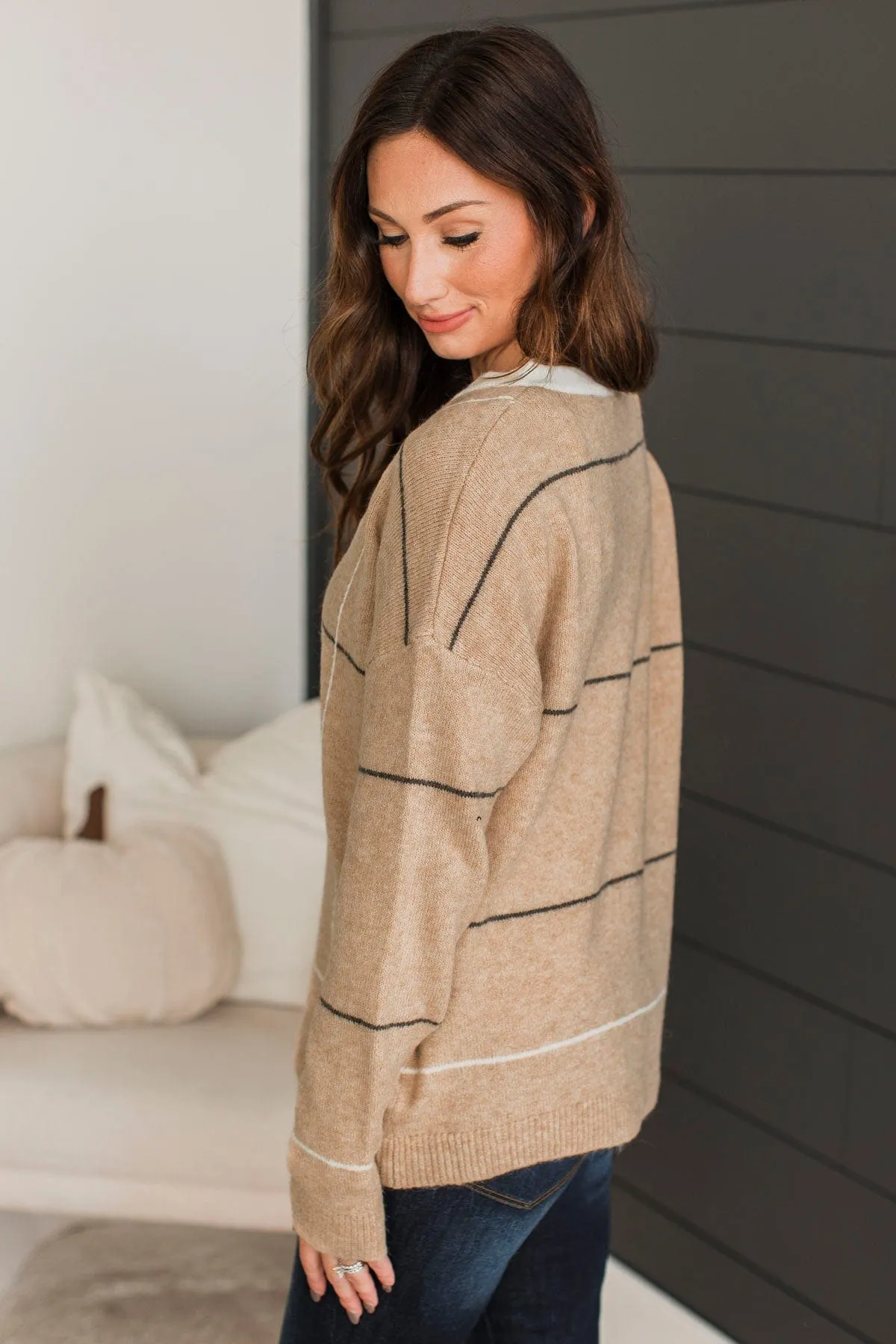 Lovely Little Moments Knit Sweater- Natural