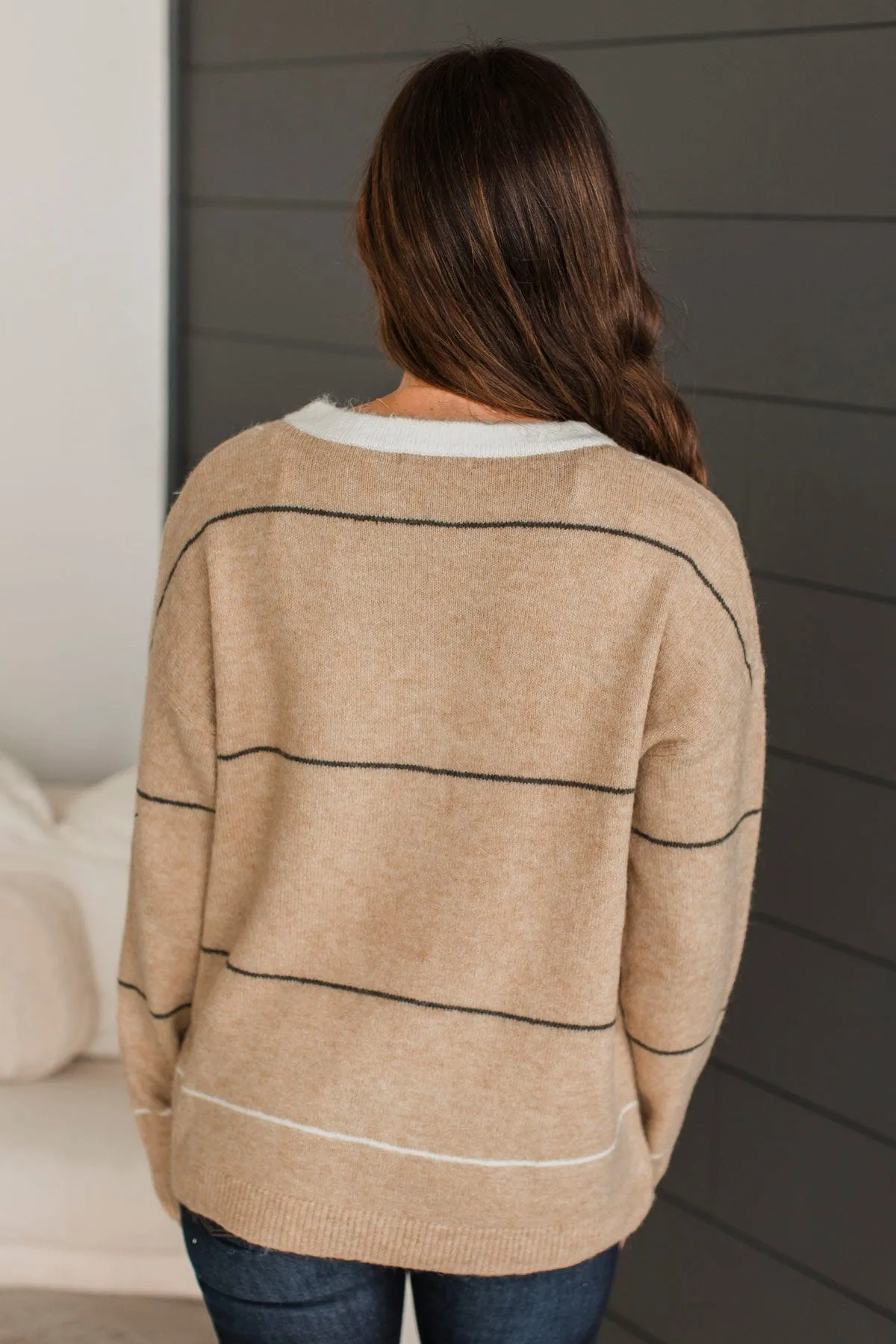 Lovely Little Moments Knit Sweater- Natural