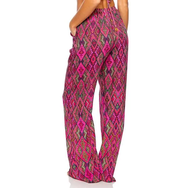 LULI FAMA Vamos A Cabos Flare Bottom Pants