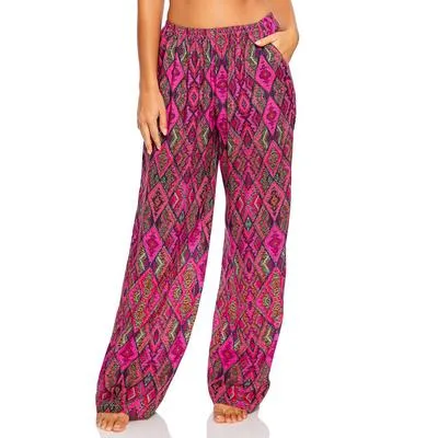 LULI FAMA Vamos A Cabos Flare Bottom Pants