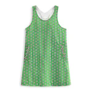 Luna Dress -- Green Dahlia