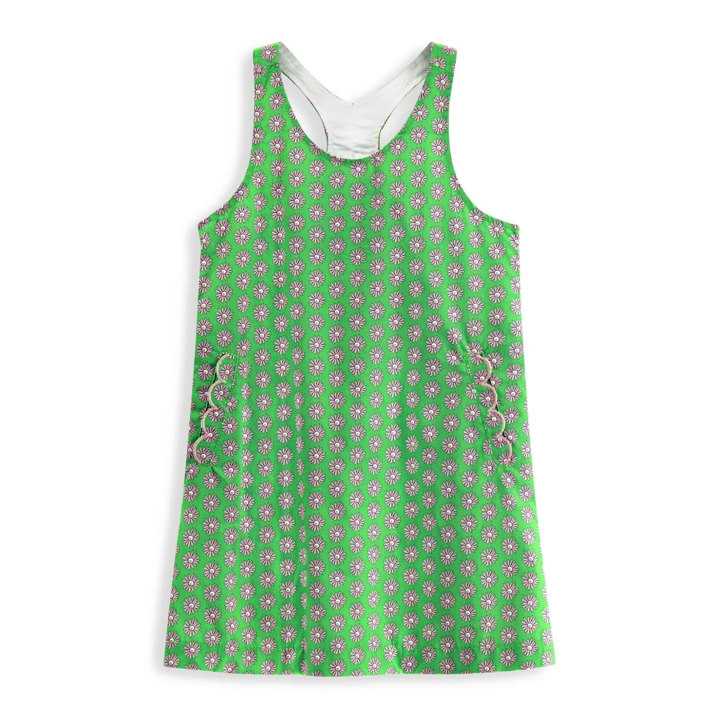 Luna Dress -- Green Dahlia