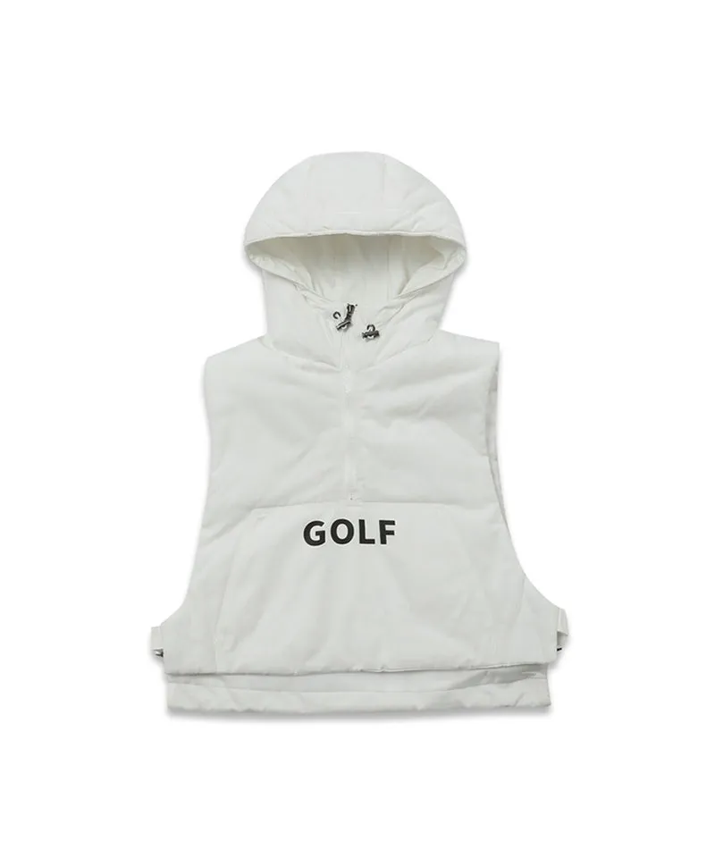 MACKY Golf: Player Hood Vest - White