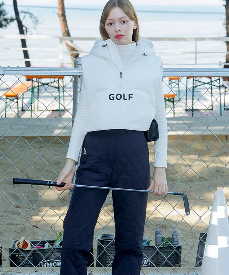 MACKY Golf: Player Hood Vest - White